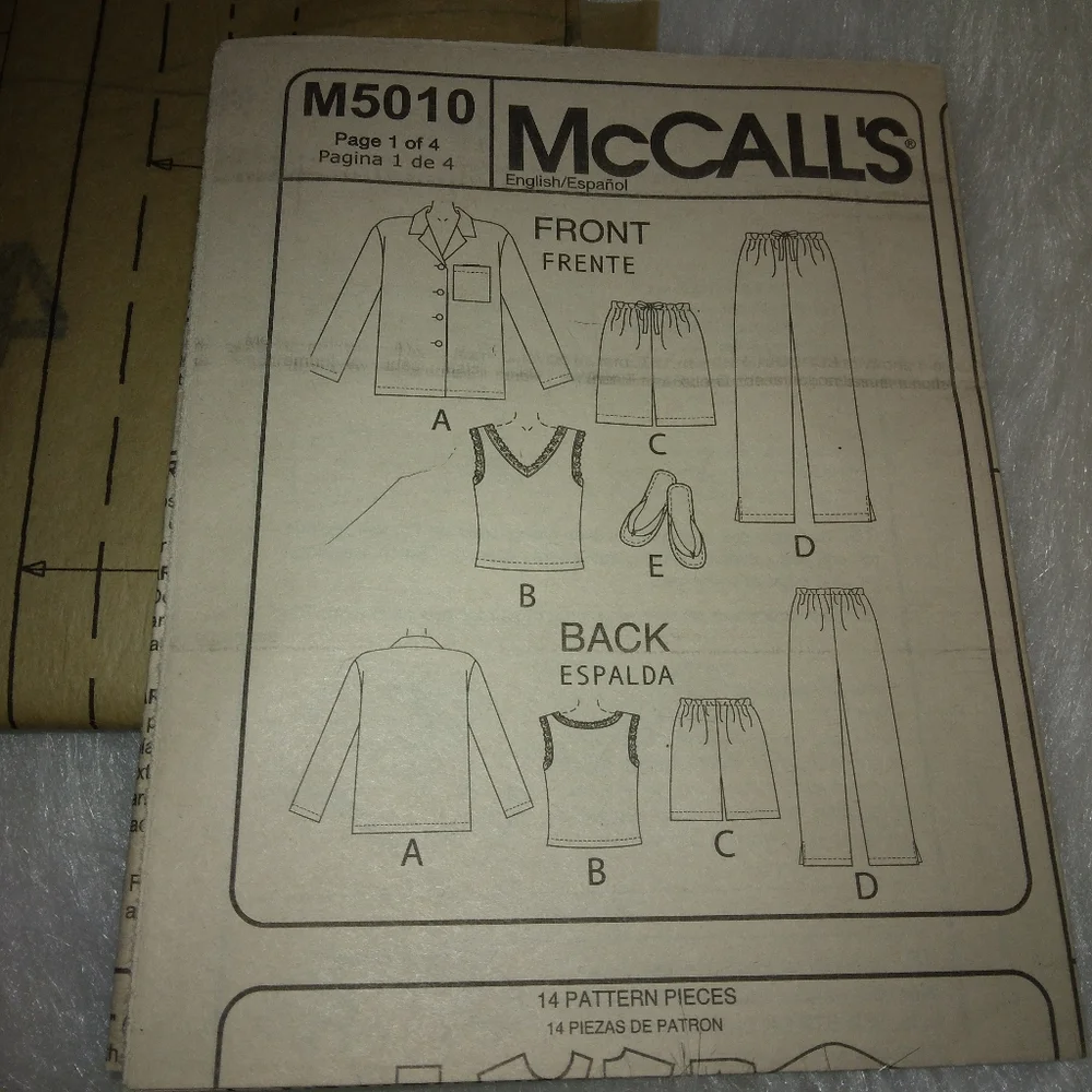 MCCALL'S M5010 Sz 18W-24W Endless Options Select-a-size women's Lounge w…